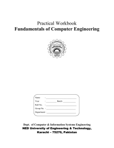 Practical Workbook Fundamentals of Computer Engineering