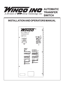 AUTOMATIC TRANSFER SWITCH