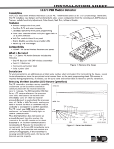 1127C PIR Motion Detector