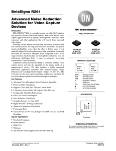 Advanced Noise Reduction Solution for Voice Capture Devices