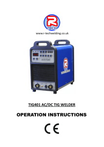 tig401 ac/dc tig welder - R-Tech Welding Equipment Ltd