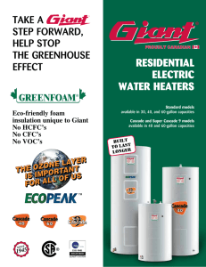 residential electric water heaters