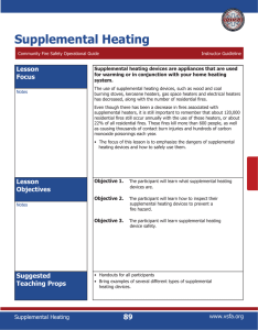 Supplemental Heating