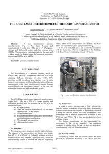 the cem laser interferometer mercury manobarometer