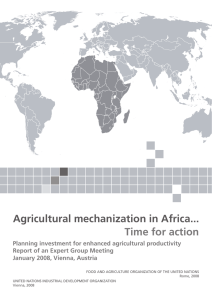 Agricultural mechanization in Africa... Time for action