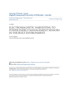 electromagnetic harvesting to power energy management sensors