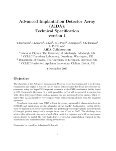 Advanced Implantation Detector Array (AIDA)