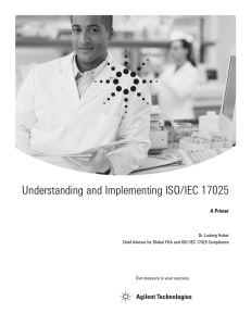 Understanding and Implementing ISO/IEC 17025
