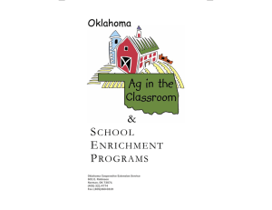 Booklet School Enrichment A - Oklahoma Cooperative Extension