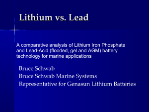 Lithium vs lead/gel/agm