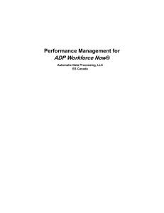 Performance Management For ADP Workforce Now