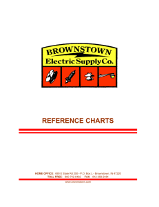 Brownstown Electric - Reference Charts