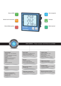 UMG 96 RM-E – Power analyser with Ethernet and RCM