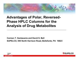 Advantages of Polar, Reversed- Phase HPLC - Sigma