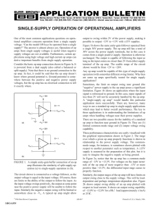 Single-Supply Operation of Operational Amplifiers