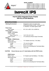 ImproX (IPS) Integrated Power Supply