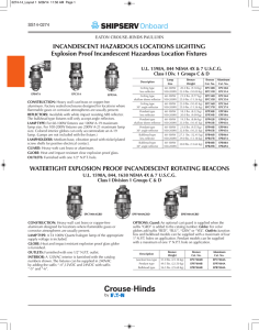 INCANDESCENT HAZARDOUS LOCATIONS LIGHTING