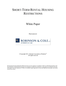 NAR short-term-rental-housing-restrictions