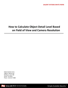 How to Calculate Object Detail Level Based on Field of View and