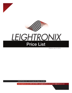 Price List - Leightronix