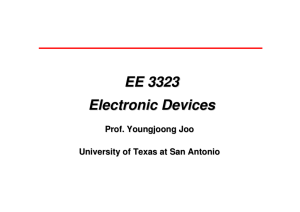 Semiconductors - The University of Texas at San Antonio