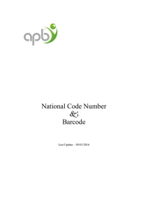 National Code Number 5 Barcode