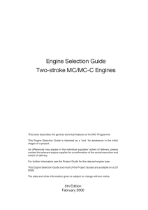 Engine Selection Guide Two-stroke MC/MC-C Engines