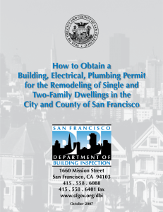 How to Obtain a Building, Electrical, Plumbing Permit for the