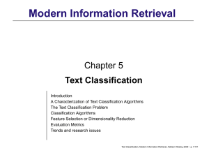 The Text Classification Problem