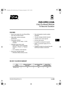 1 ISD-VM1110A - Electrocomponents