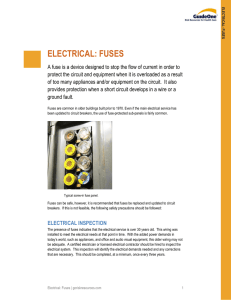 FUSES ELECTRICAL: FUSES - GuideOne Risk Resources for