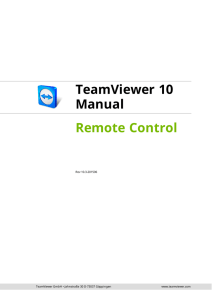 TeamViewer Manual – Remote Control - MV