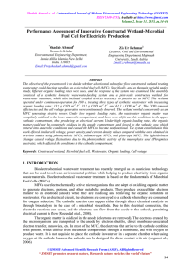 Performance Assessment of Innovative Constructed Wetland