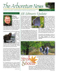 EE Library Update - Platteville Community Arboretum