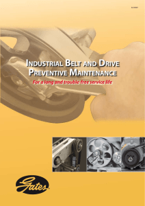 industrial belt and drive preventive maintenance