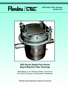 GRF-Series Radial-Flow Round Bag-In/Bag-Out