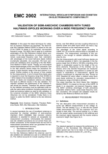 VALIDATION OF SEMI-ANECHOIC CHAMBERS WITH TUNED