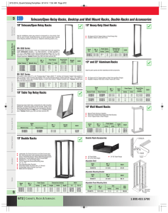 Telecom/Open Relay Racks, Desktop and Wall Mount Racks