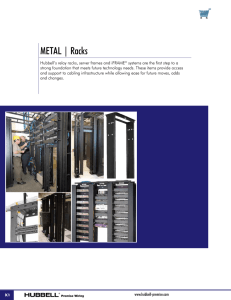 METAL | Racks - Hubbell Premise Wiring