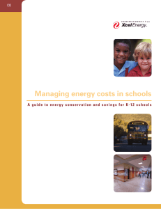 Managing energy costs in schools