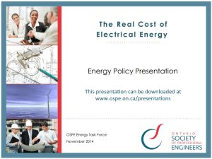 The Real Cost of Electrical Energy