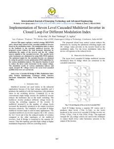 Implementation of Seven Level Cascaded Multilevel Inverter in