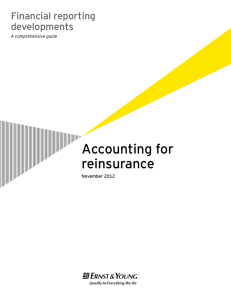 Financial reporting developments: Accounting for reinsurance
