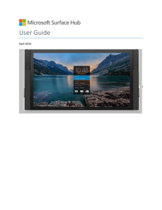 Surface Hub User Guide