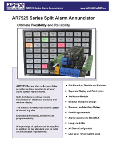 AR7525 Series Split Alarm Annunciator