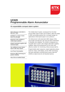 UC625 Programmable Alarm Annunciator