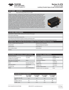 Series H-47N - Teledyne Coax Switches