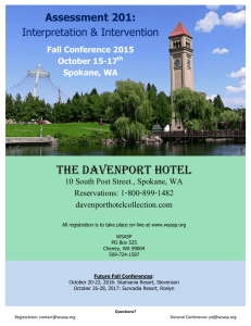 WSASP 2015 Fall Conference Brochure (w Ad)