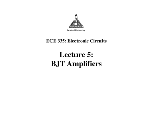 Lecture 5: BJT Amplifiers