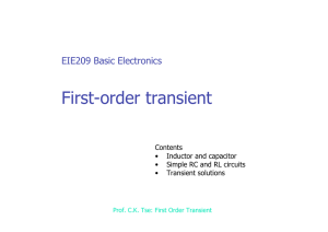 First-order transient